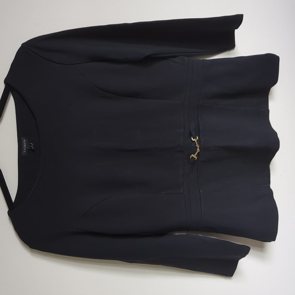 NEVER USED, TALBOT'S, classic black top, Women's S